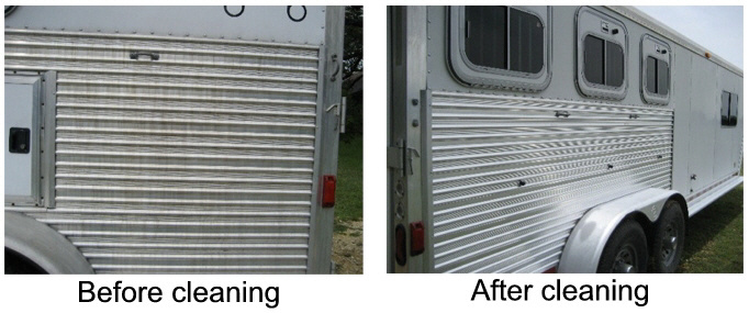 aluminum horse trailer cleaner